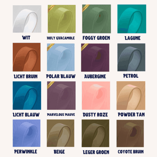 Biothane kleuren overzicht 1