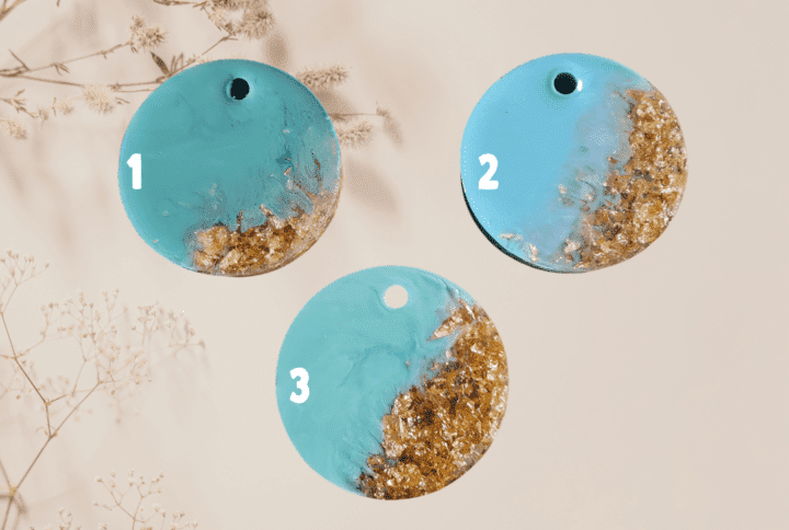 Flaked Circle - Turquoise