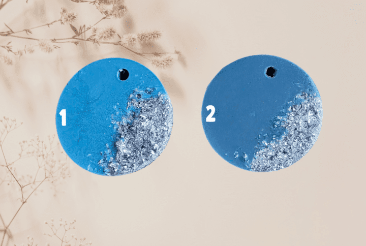 Flaked Circle - Blauw