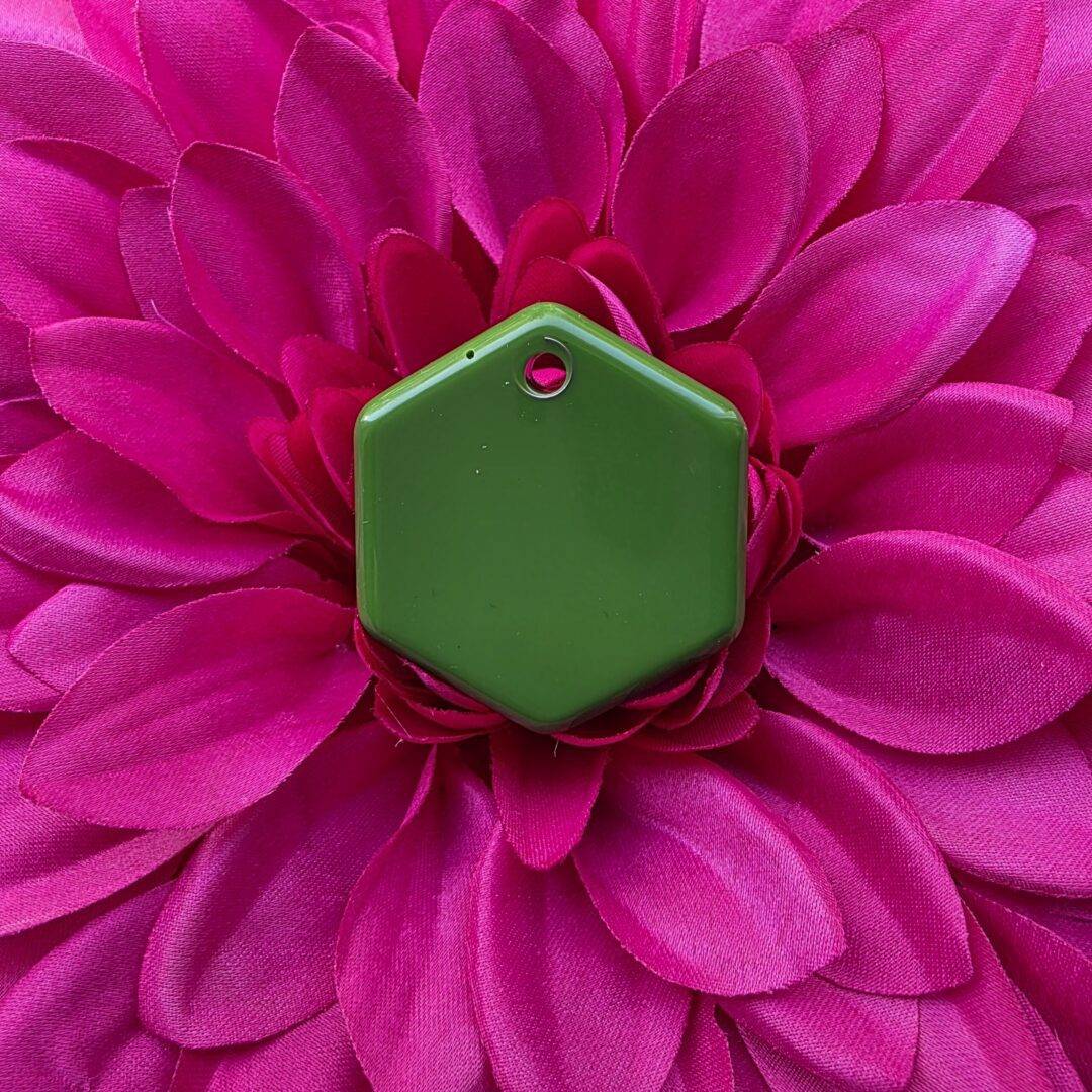 Legergroen – Hexagon 4cm