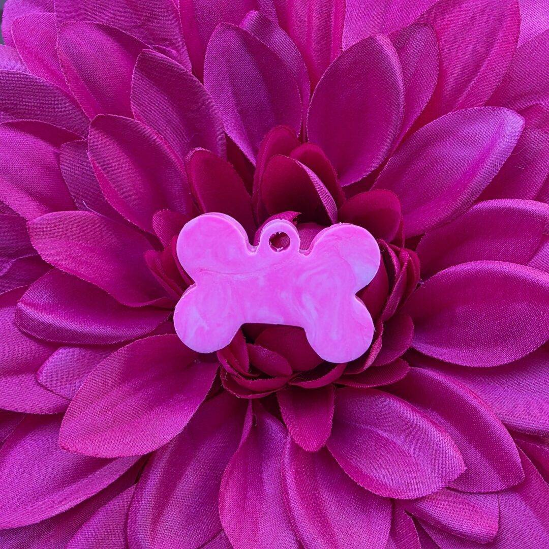 Roze/Wit marmer – Botje 3cm