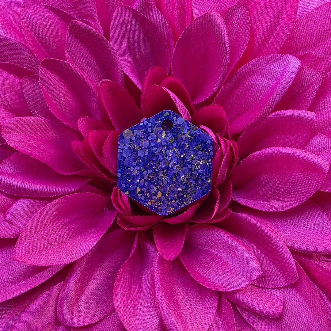 Dark Purple – Hexagon 2,5cm