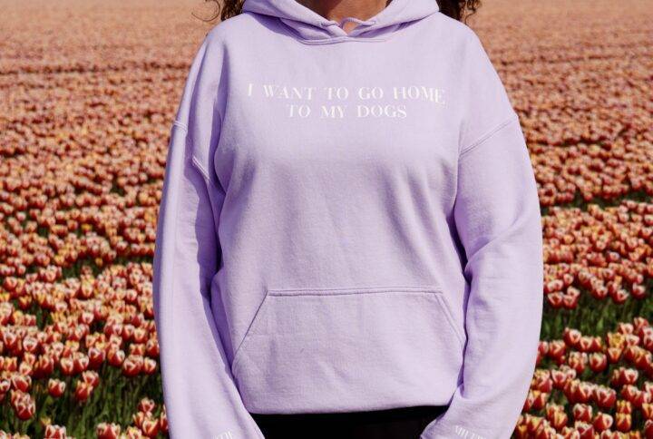 I want to go home to my dog - Sweater - Met gepersonaliseerde mouw