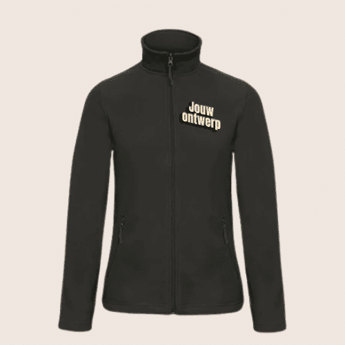 B&C Microfleece jas - Dames zwart