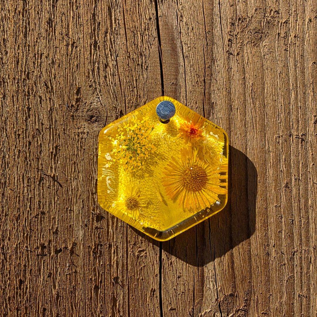 Bloementag geel