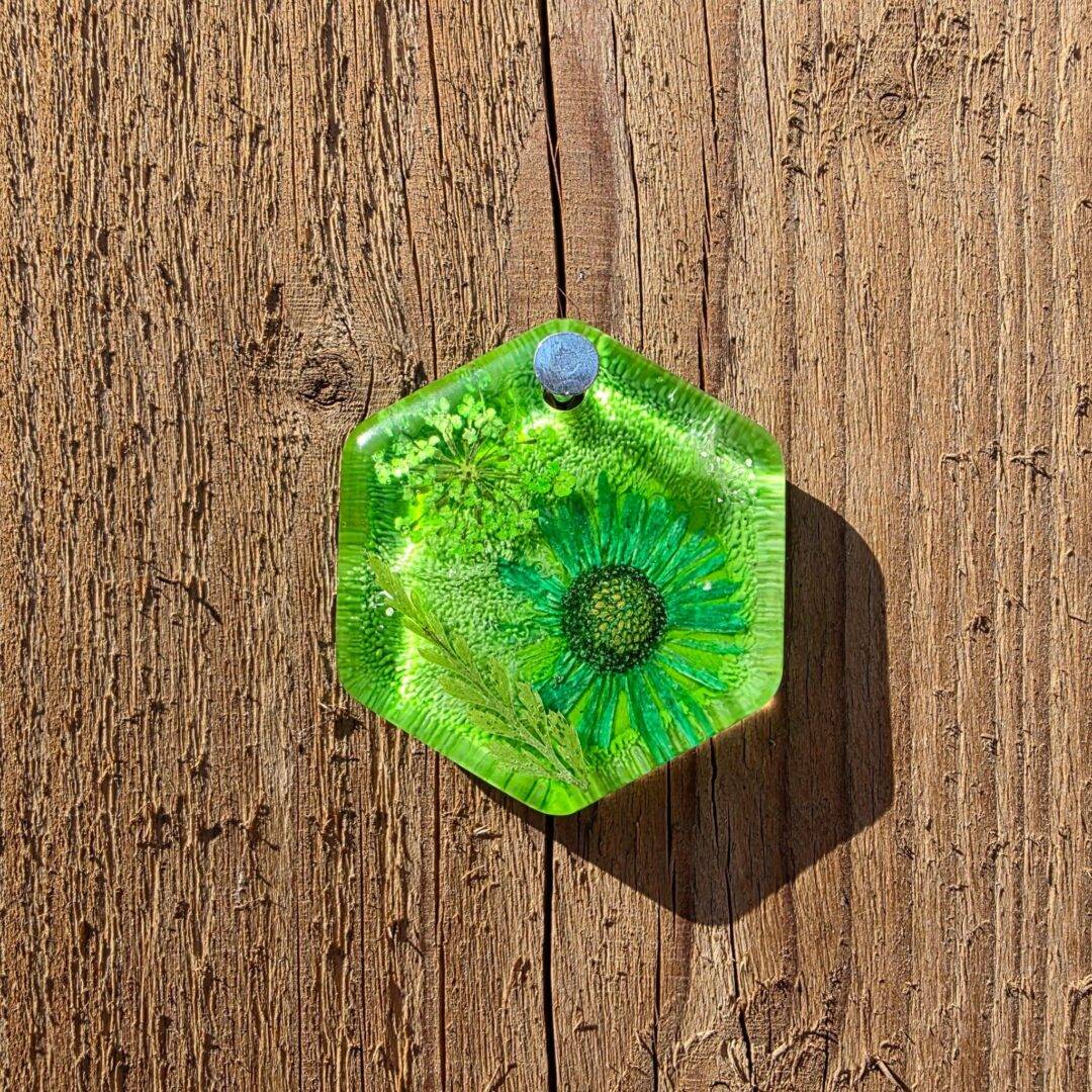 Bloementag groen