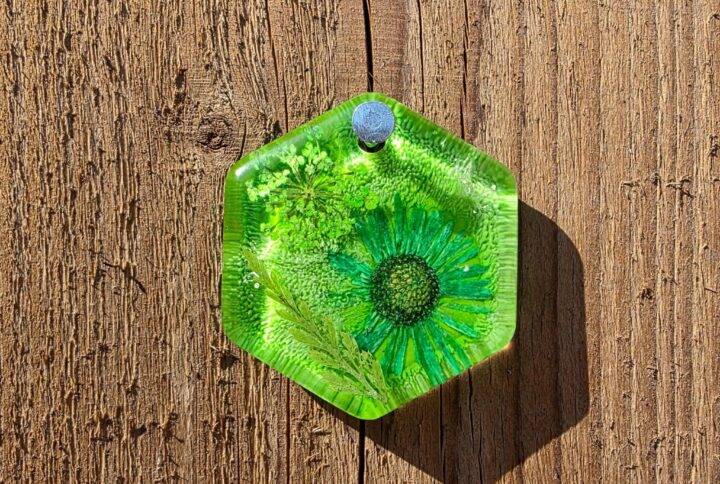 Bloementag groen