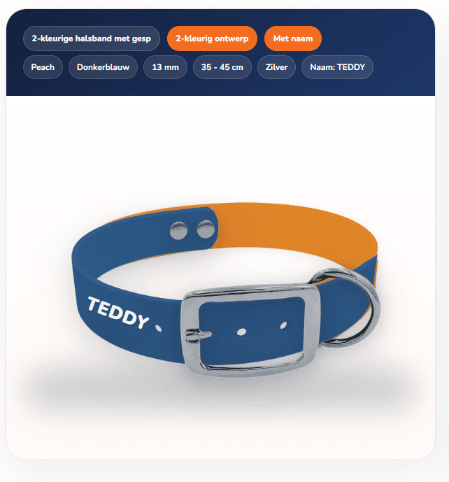 Bouw je eigen 2-kleurige halsband met gesp