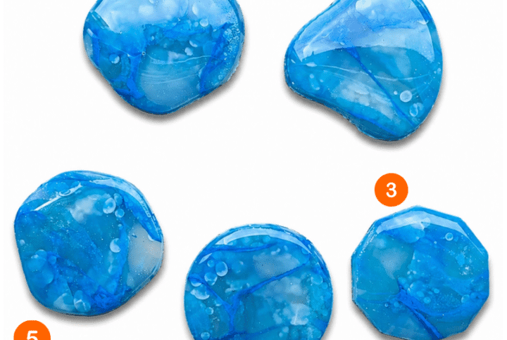 Blue crystals
