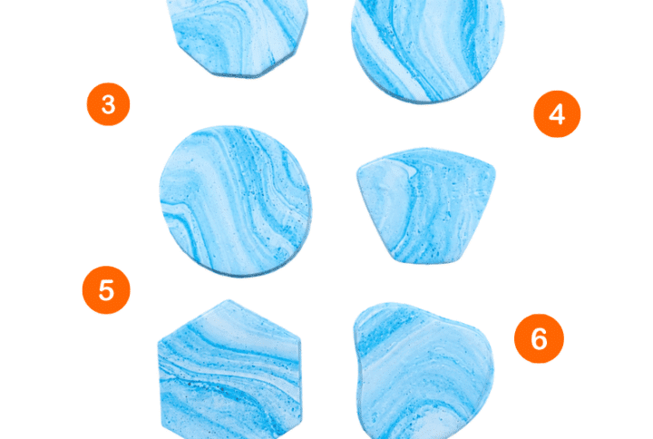 Light blue marmer stones