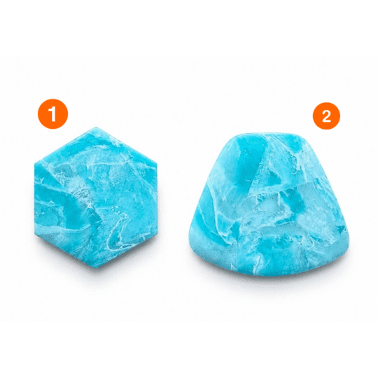 Blue/green marmer stones
