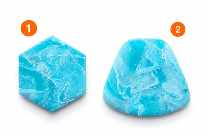 Blue/green marmer stones