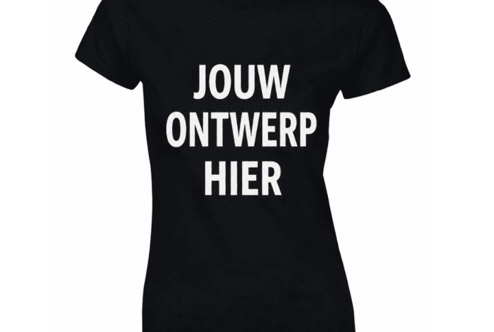 Ontwerp je eigen dames t-shirt met ronde hals
