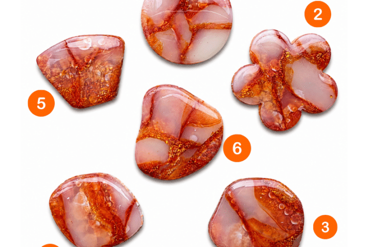 Orange crystals