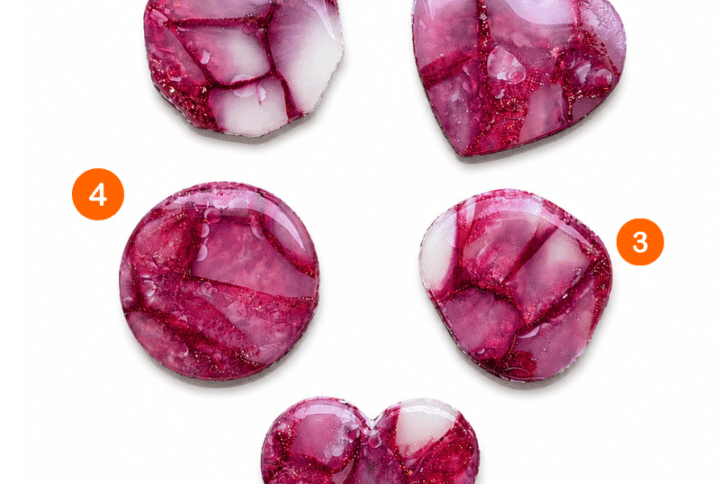 Red crystals