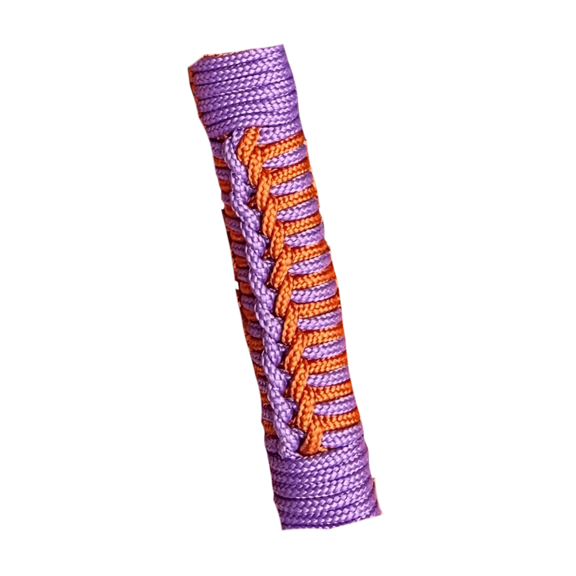 Voorbeeld knoop met 2 vlechtkleuren